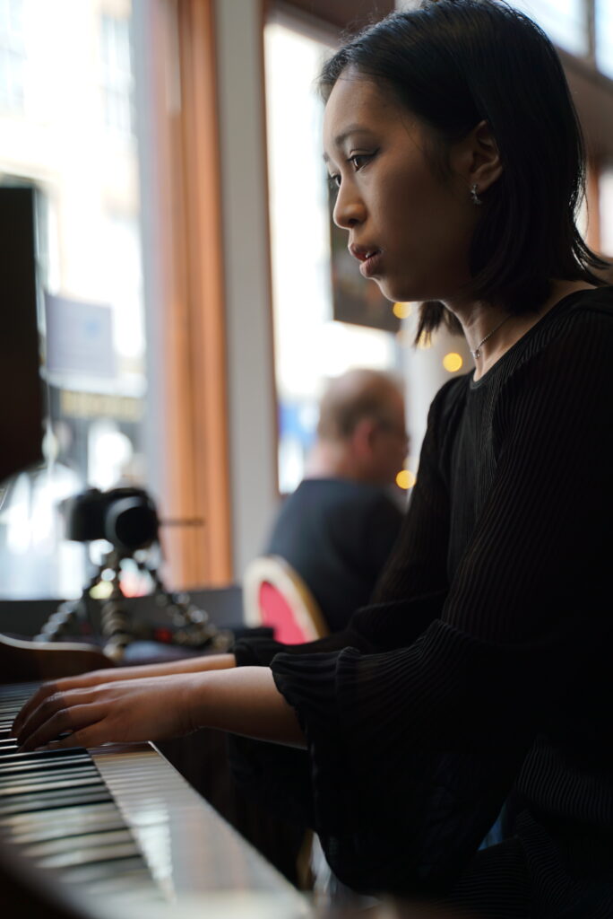 Reese Carly Manglicmot playing at the Scottish Music Centre